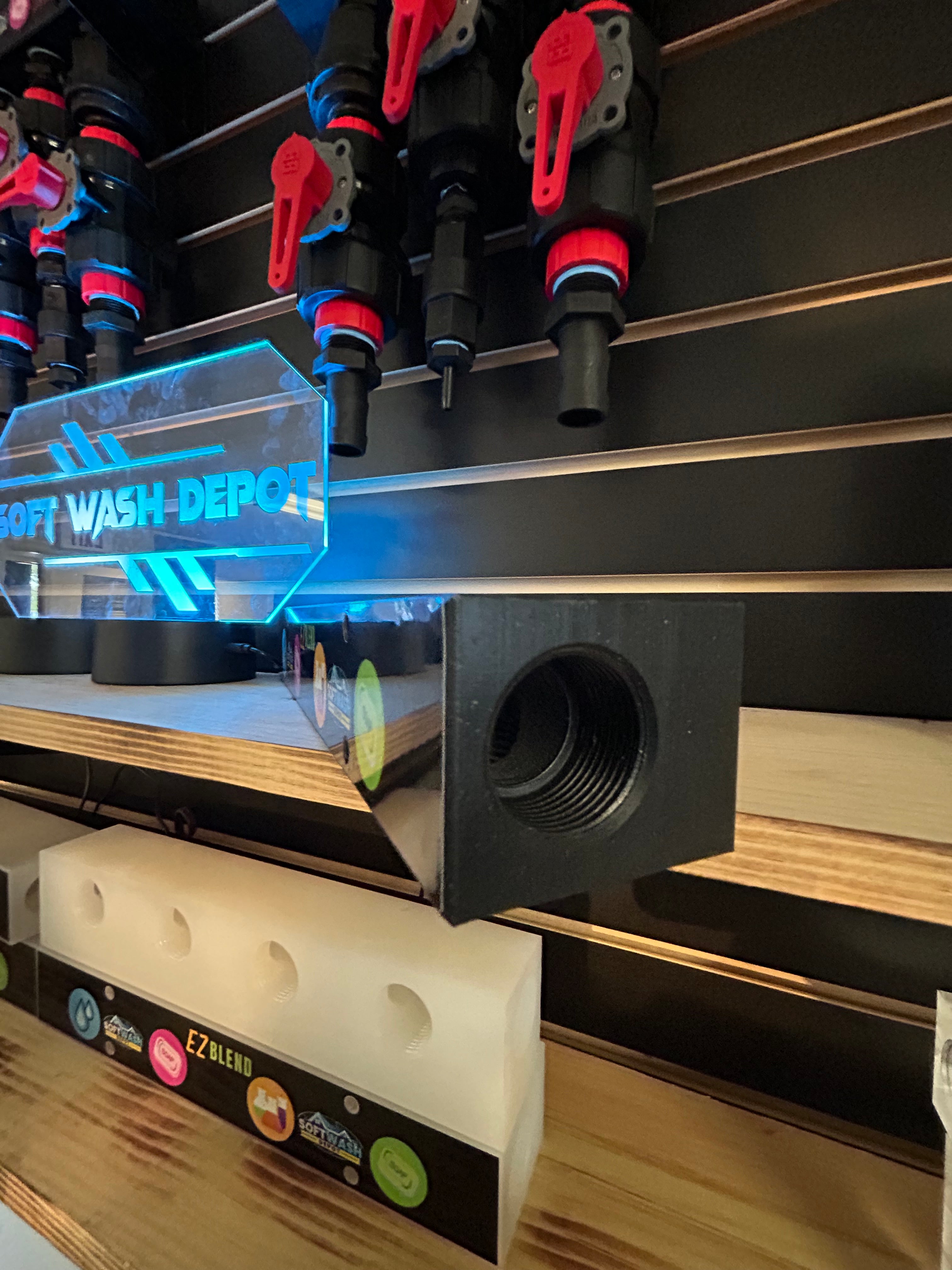 Soft wash mixing manifolds & soft wash proportioners.