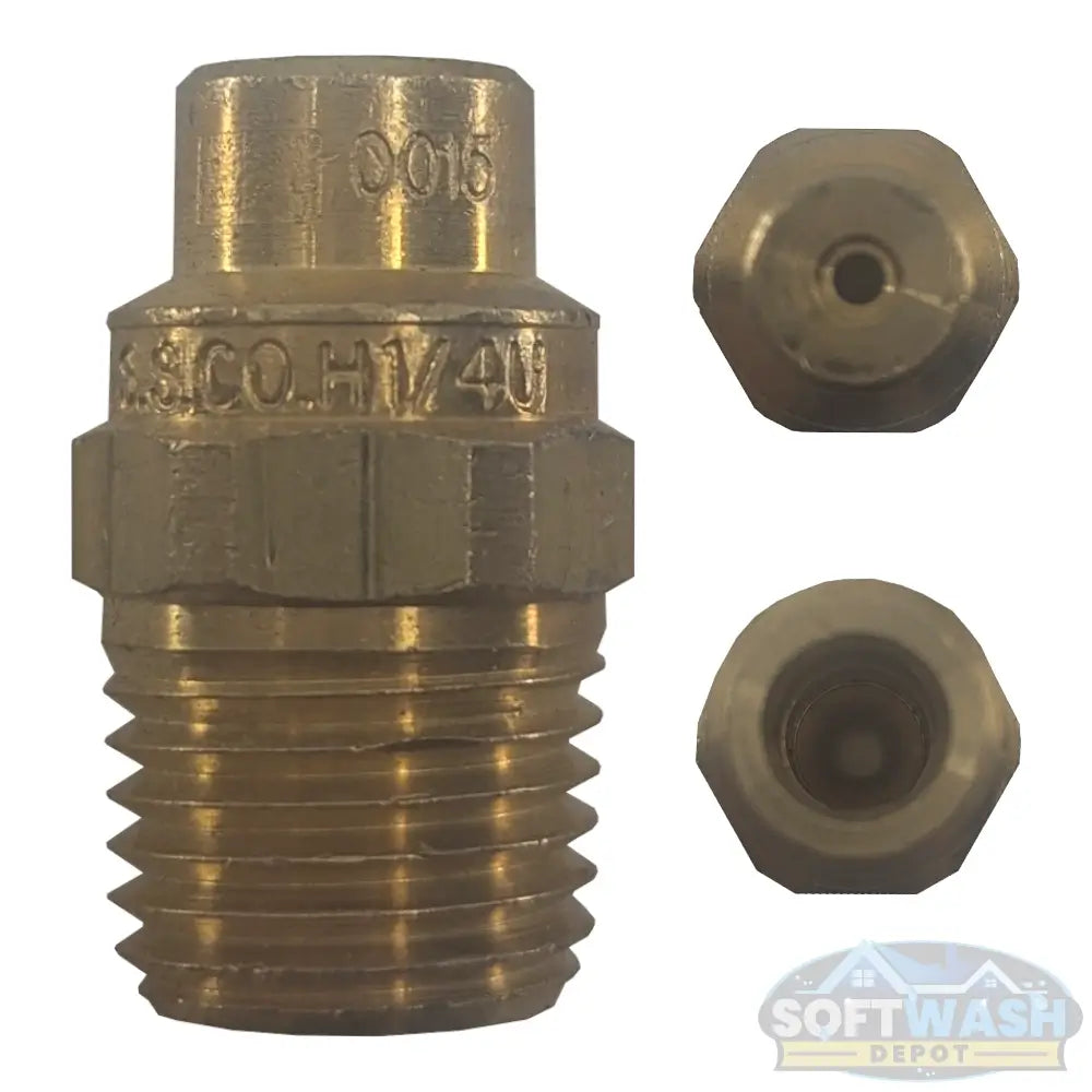 1/4" Meg Brass Softwash/Downstream Tips - precision-engineered brass spray nozzles for soft wash and downstream applications, corrosion-resistant and designed for professional cleaning performance. - Soft Wash Depot