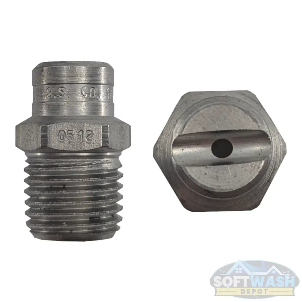 1/4-inch MEG stainless steel soft wash and downstream spray tips, precision nozzle set for chemical and rinse applications - Soft Wash Depot.