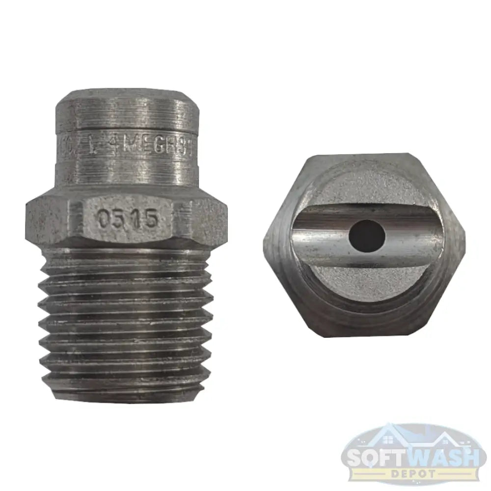 1/4-inch MEG stainless steel soft wash and downstream spray tips, precision nozzle set for chemical and rinse applications - Soft Wash Depot.