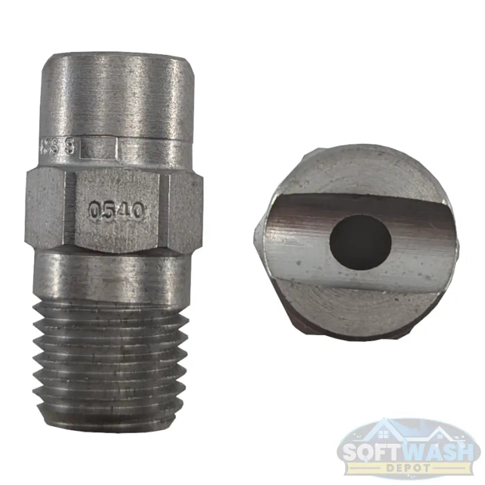 1/4-inch MEG stainless steel soft wash and downstream spray tips, precision nozzle set for chemical and rinse applications - Soft Wash Depot.