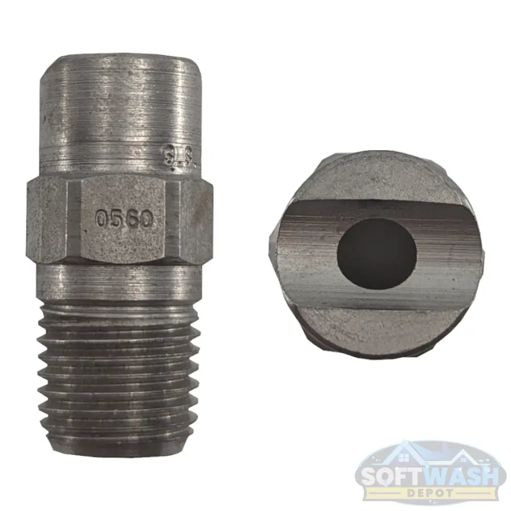 1/4-inch MEG stainless steel soft wash and downstream spray tips, precision nozzle set for chemical and rinse applications - Soft Wash Depot.