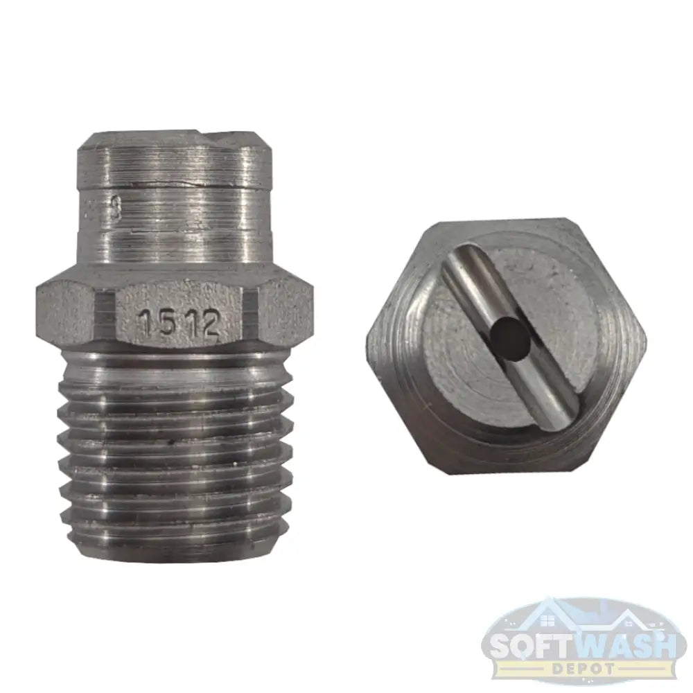 1/4-inch MEG stainless steel soft wash and downstream spray tips, precision nozzle set for chemical and rinse applications - Soft Wash Depot.