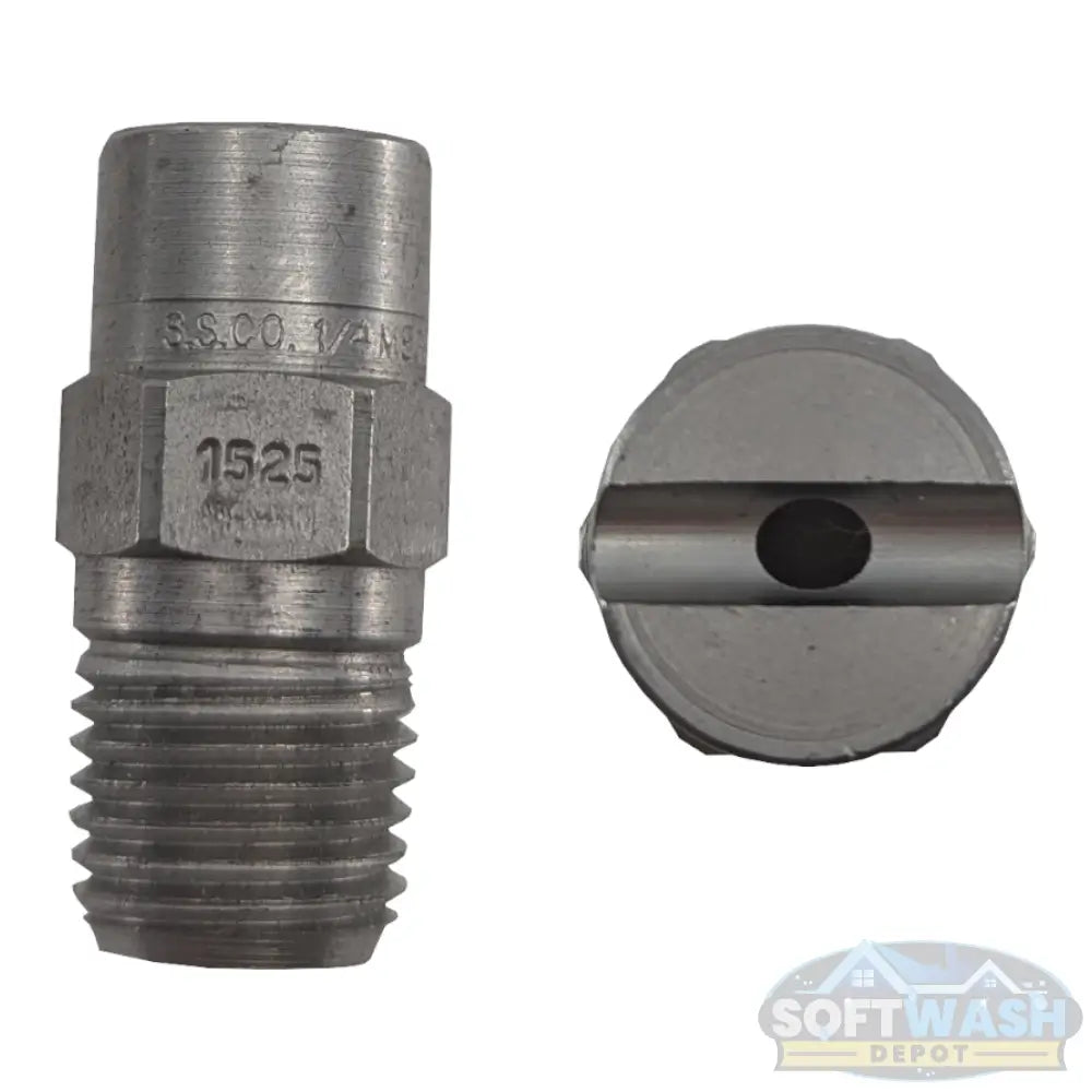 1/4-inch MEG stainless steel soft wash and downstream spray tips, precision nozzle set for chemical and rinse applications - Soft Wash Depot.