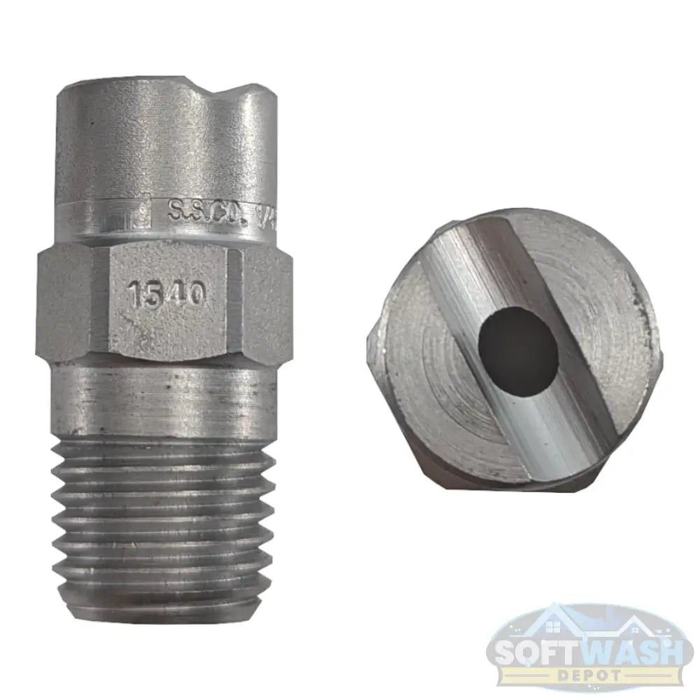 1/4-inch MEG stainless steel soft wash and downstream spray tips, precision nozzle set for chemical and rinse applications - Soft Wash Depot.