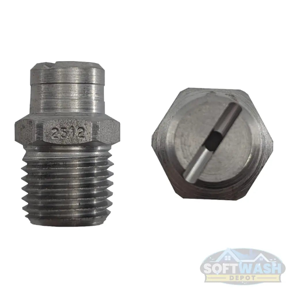 1/4-inch MEG stainless steel soft wash and downstream spray tips, precision nozzle set for chemical and rinse applications - Soft Wash Depot.