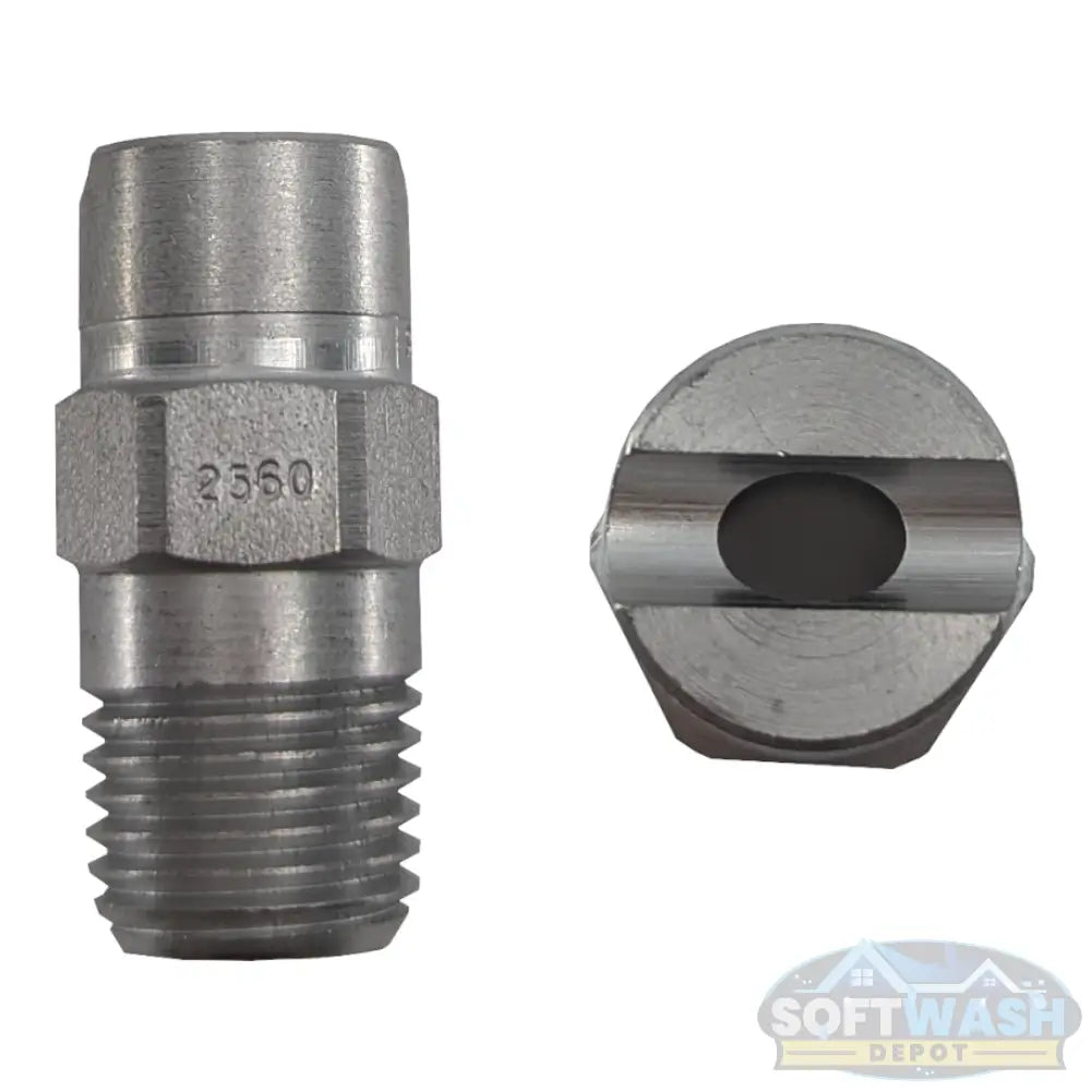 1/4-inch MEG stainless steel soft wash and downstream spray tips, precision nozzle set for chemical and rinse applications - Soft Wash Depot.