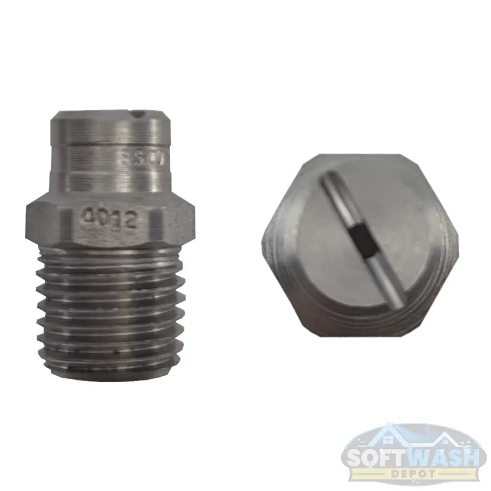 1/4-inch MEG stainless steel soft wash and downstream spray tips, precision nozzle set for chemical and rinse applications - Soft Wash Depot.