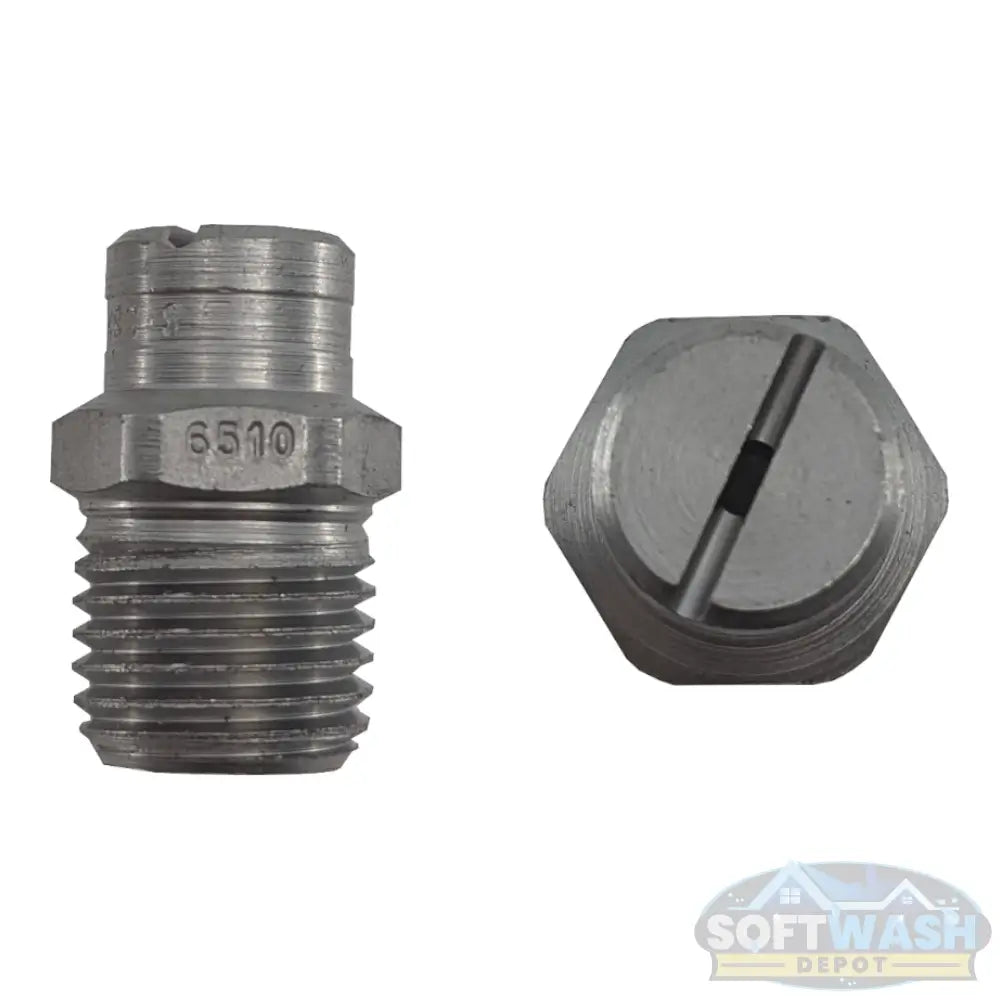 1/4-inch MEG stainless steel soft wash and downstream spray tips, precision nozzle set for chemical and rinse applications - Soft Wash Depot.