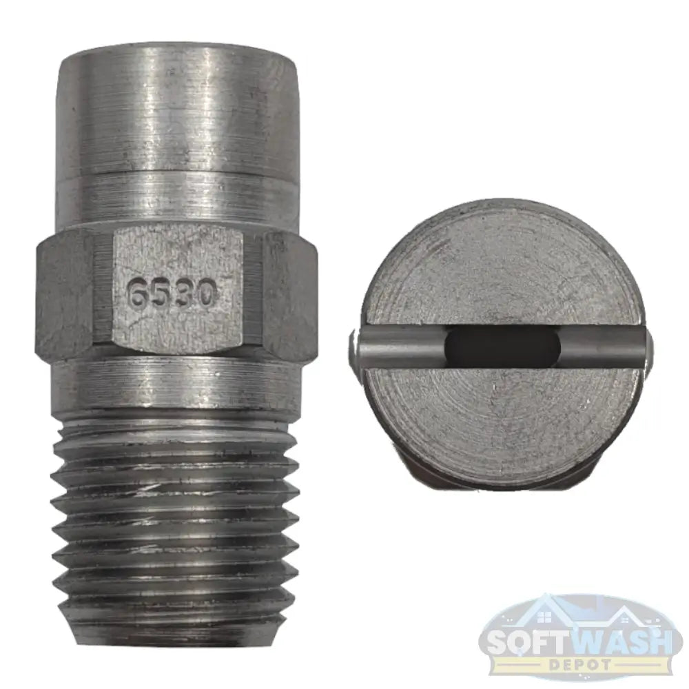 1/4-inch MEG stainless steel soft wash and downstream spray tips, precision nozzle set for chemical and rinse applications - Soft Wash Depot.