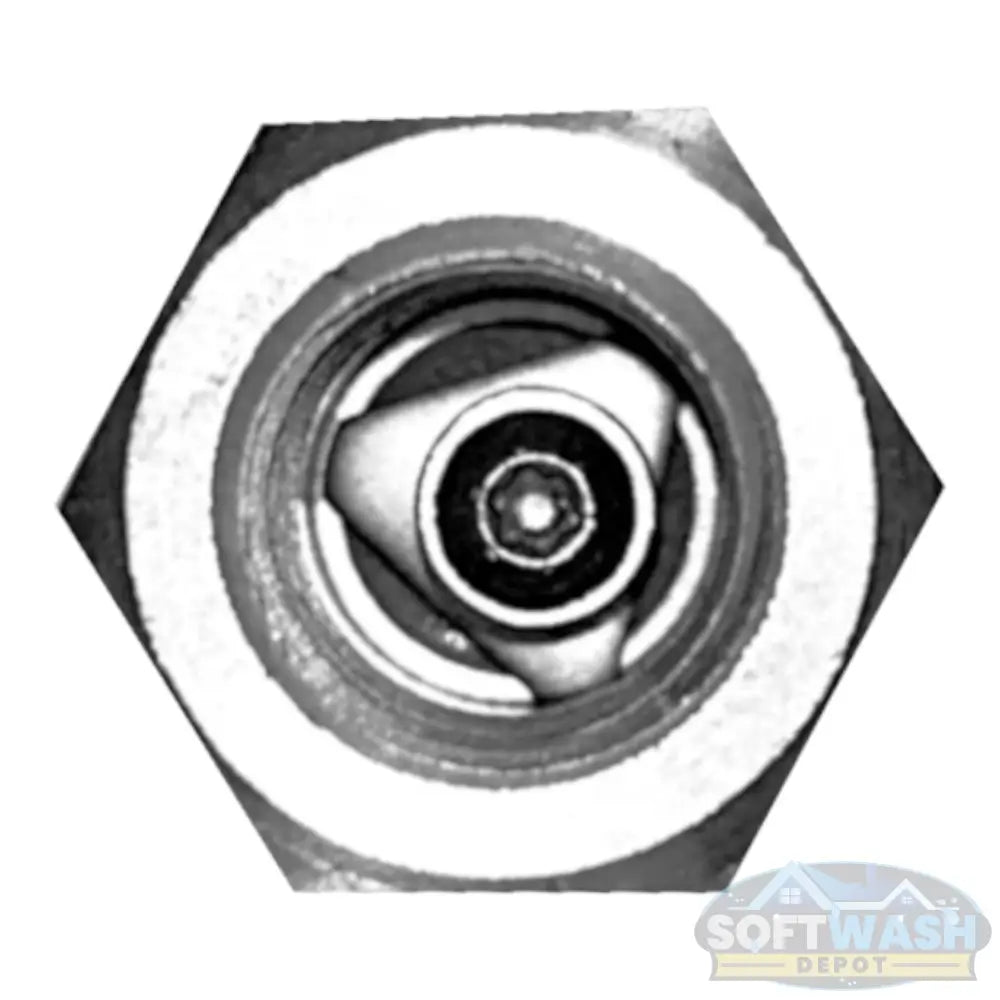 1/4" Stainless Steel Check Valve for Downstream Injector - 6500 PSI max pressure, 6.5 GPM flow capacity, corrosion-resistant valve for pressure washing and soft wash systems - Soft Wash Depot.