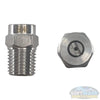 1/4" Stainless Steel Threaded 15° Nozzles - precision pressure washer spray tips for focused cleaning, durable corrosion-resistant design for professional power washing - Soft Wash Depot.