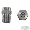 1/4" Stainless Steel Threaded 15° Nozzles - precision pressure washer spray tips for focused cleaning, durable corrosion-resistant design for professional power washing - Soft Wash Depot.