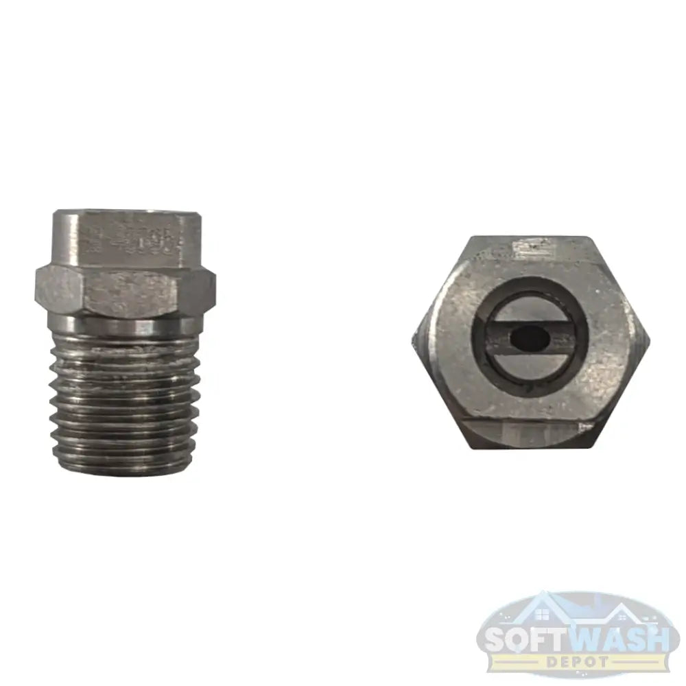 1/4" Stainless Steel Threaded 40° Nozzles - precision spray tips for pressure washers and soft wash systems, corrosion-resistant design ensures consistent fan pattern and long-lasting performance - Soft Wash Depot.