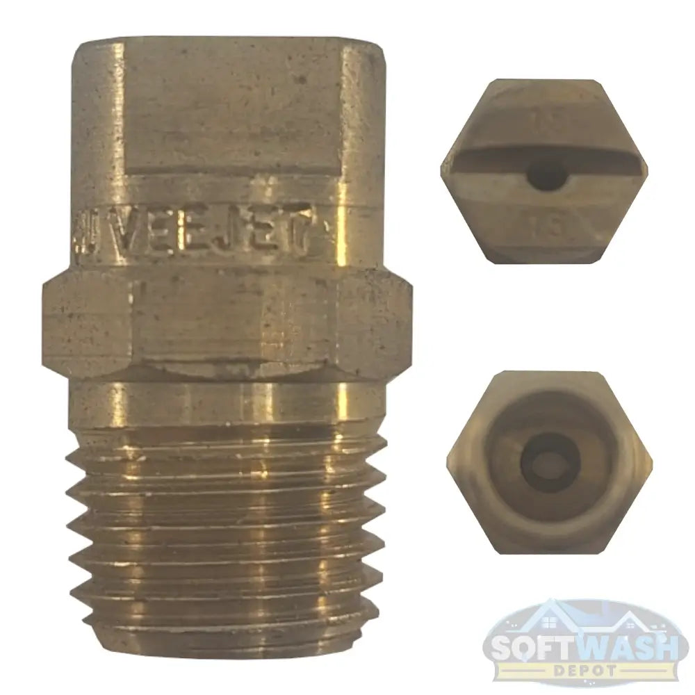 1/4" Meg Brass Softwash/Downstream Tips - precision-engineered brass spray nozzles for soft wash and downstream applications, corrosion-resistant and designed for professional cleaning performance. - Soft Wash Depot