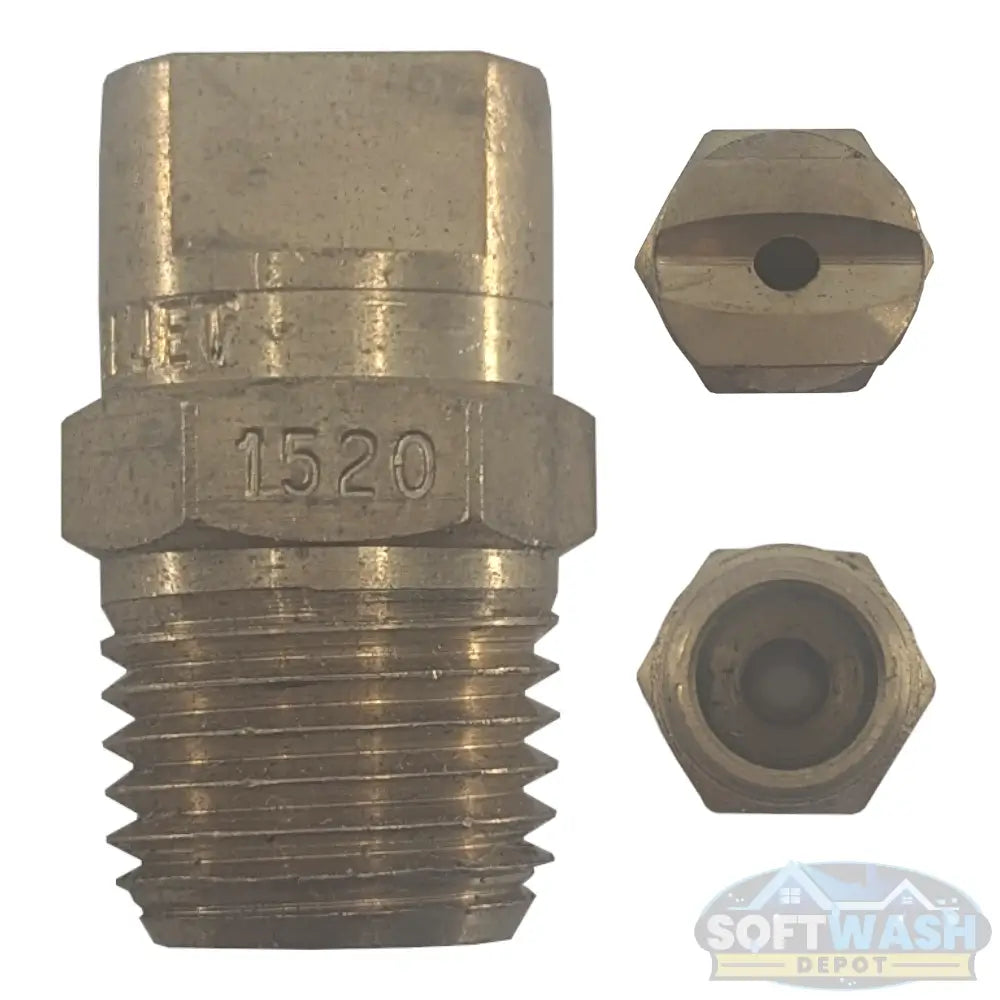 1/4" Meg Brass Softwash/Downstream Tips - precision-engineered brass spray nozzles for soft wash and downstream applications, corrosion-resistant and designed for professional cleaning performance. - Soft Wash Depot