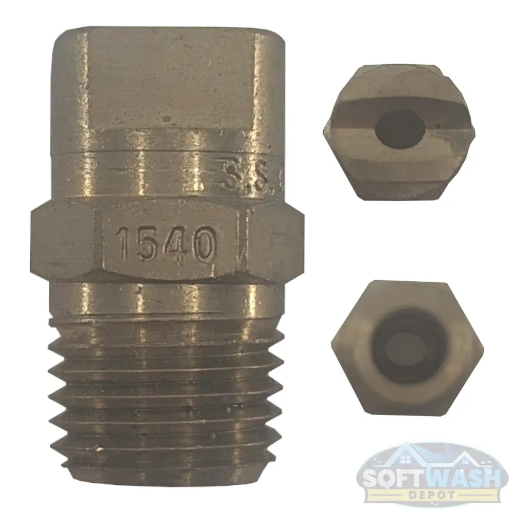 1/4" Meg Brass Softwash/Downstream Tips - precision-engineered brass spray nozzles for soft wash and downstream applications, corrosion-resistant and designed for professional cleaning performance. - Soft Wash Depot