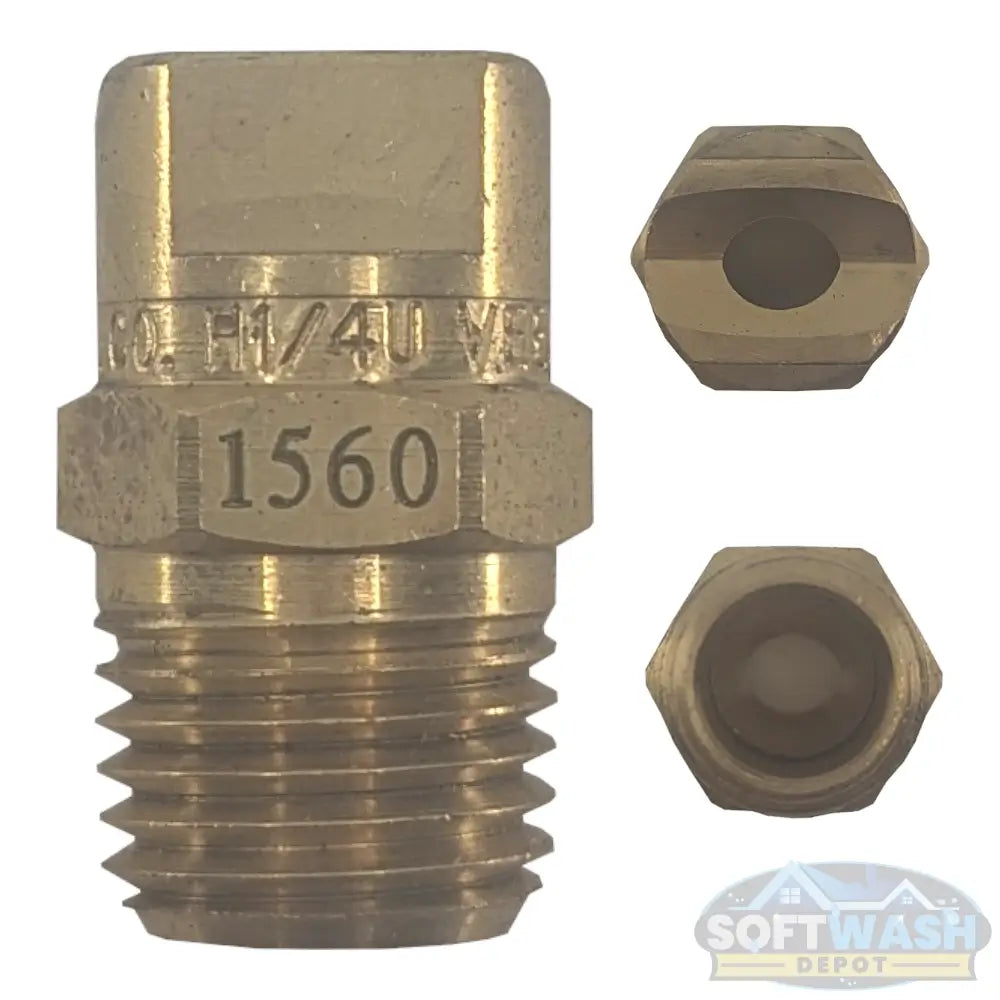 1/4" Meg Brass Softwash/Downstream Tips - precision-engineered brass spray nozzles for soft wash and downstream applications, corrosion-resistant and designed for professional cleaning performance. - Soft Wash Depot