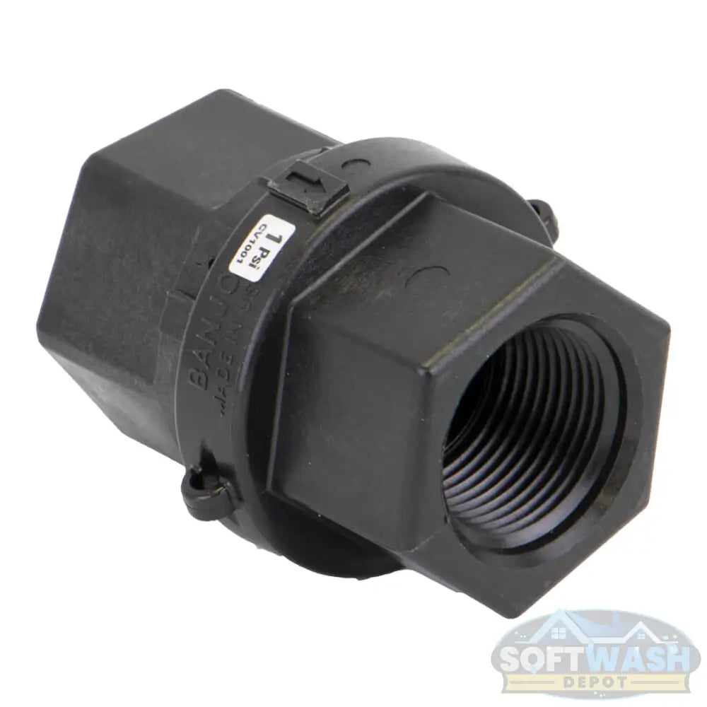 1" FNPT Polypropylene Check Valve with EPDM Seal