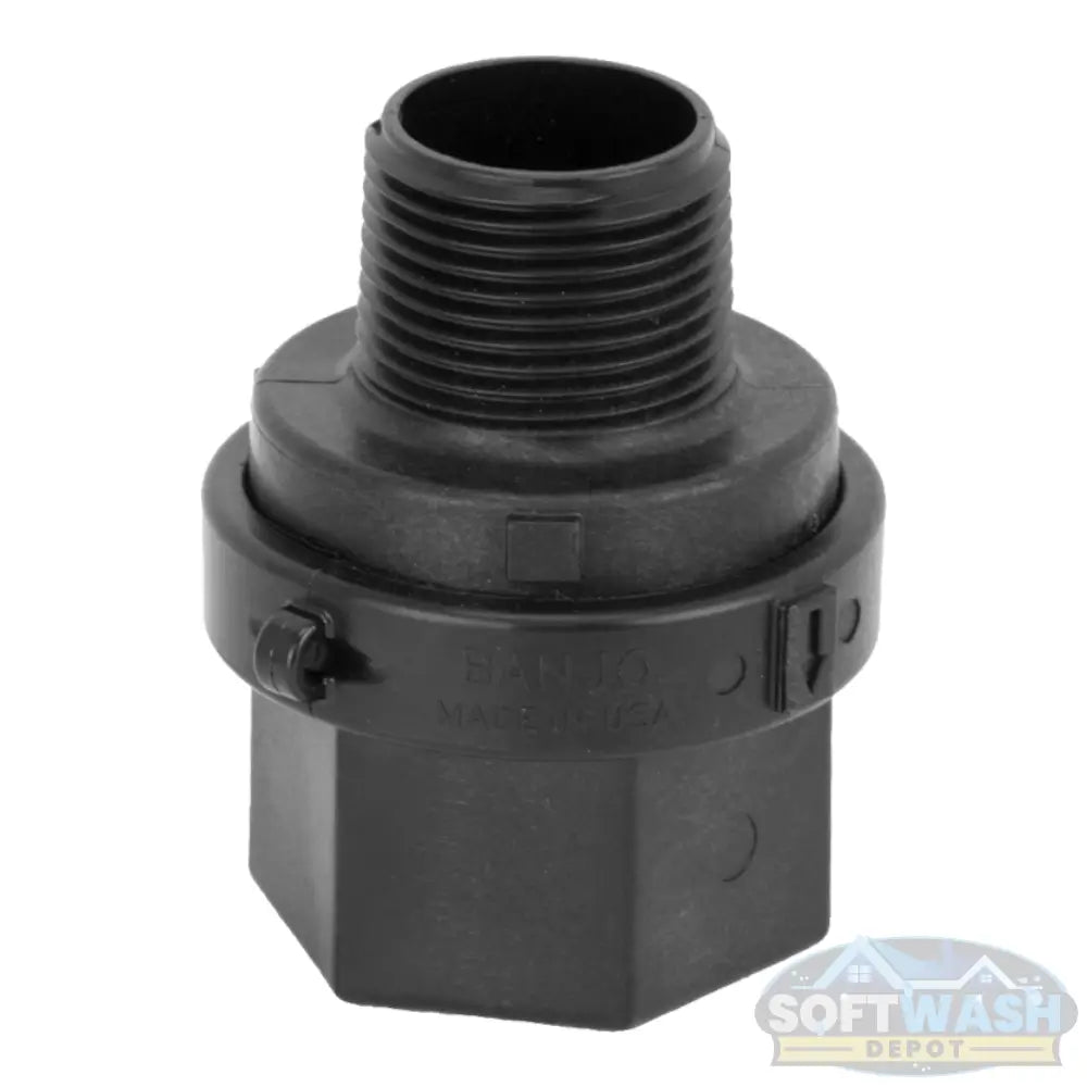 1 inch polypropylene check valve with EPDM seal for soft wash and chemical transfer systems. - Soft Wash Depot.