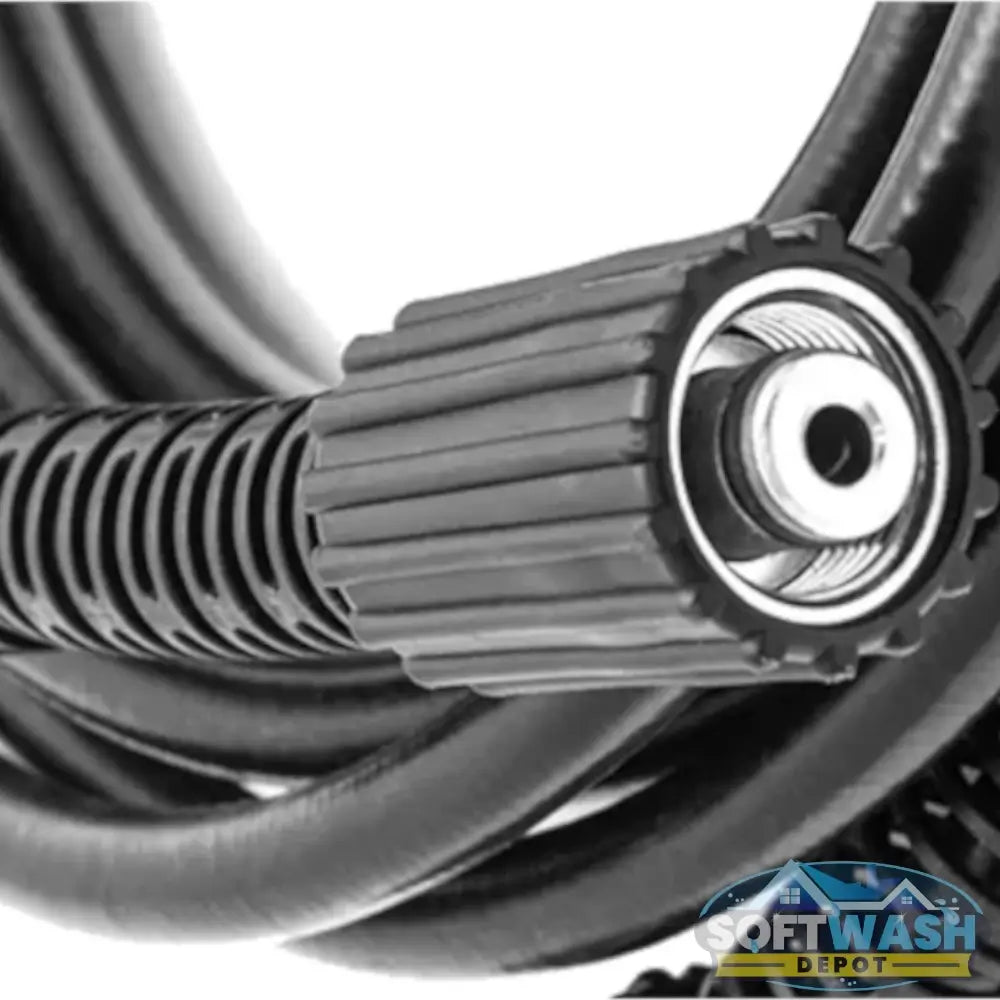 25' Black Pressure Wash Hose w/ M22 Ends