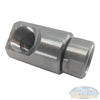 Stainless steel hose reel swivel connector for pressure washing systems.