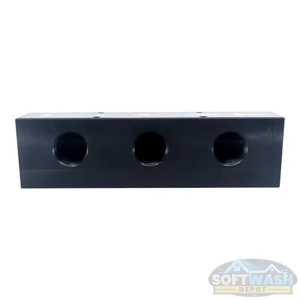 (3 & 4 Port) - Black Soft Washing Mixing Manifold