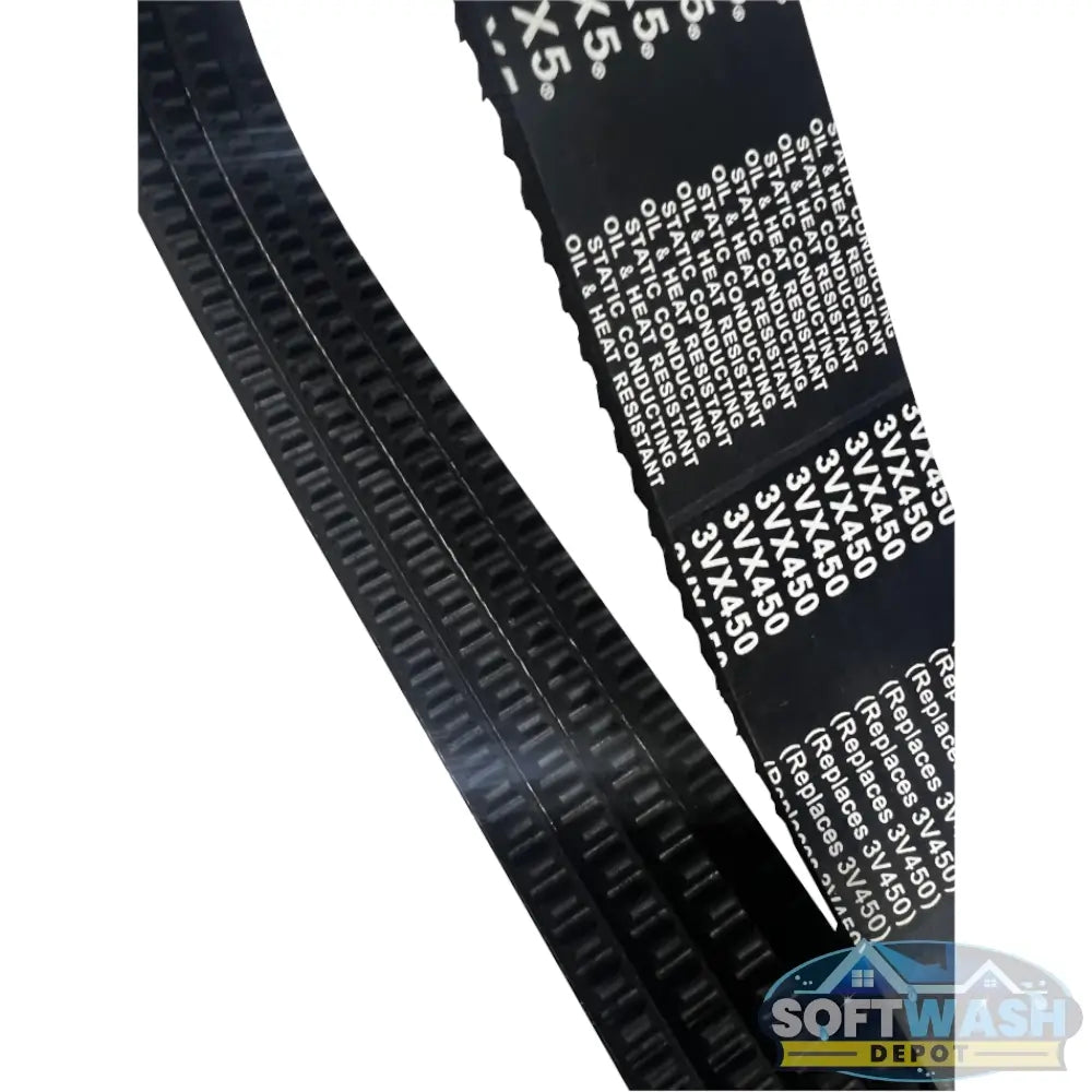4/3VX450 Banded 4 Groove Belt BANDIT - heavy-duty industrial V-belt designed for high-performance power transmission, oil and heat resistant construction ideal for pressure washer and soft wash systems - Soft Wash Depot.