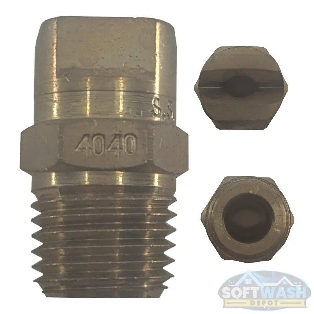 1/4" Meg Brass Softwash/Downstream Tips - precision-engineered brass spray nozzles for soft wash and downstream applications, corrosion-resistant and designed for professional cleaning performance. - Soft Wash Depot