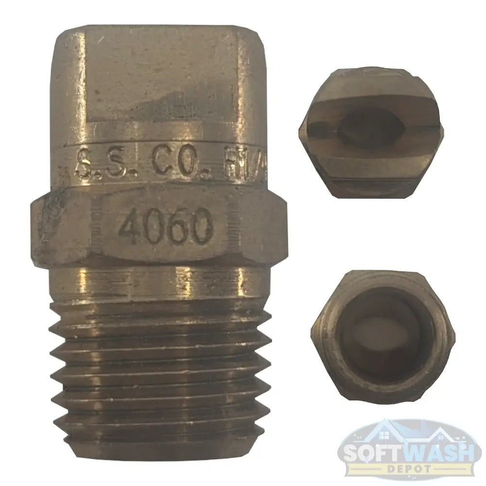 1/4" Meg Brass Softwash/Downstream Tips - precision-engineered brass spray nozzles for soft wash and downstream applications, corrosion-resistant and designed for professional cleaning performance. - Soft Wash Depot