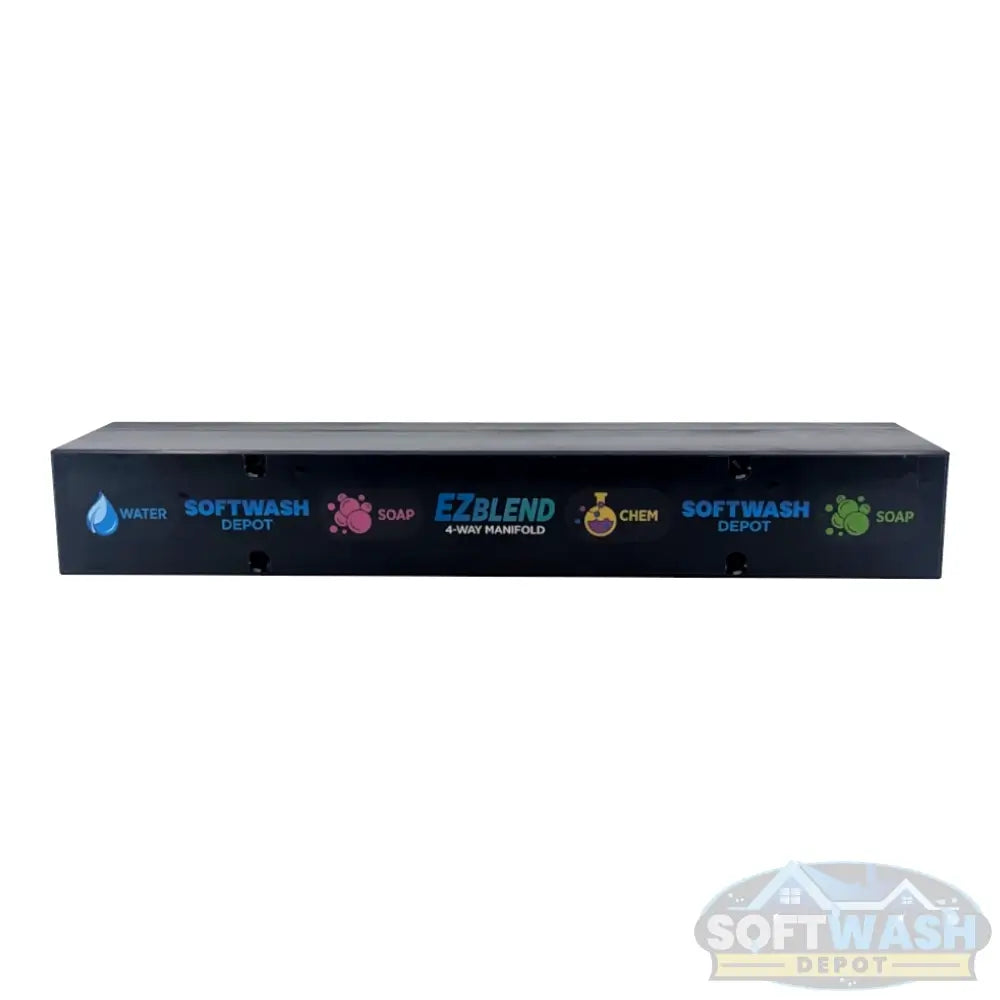 (3 & 4 Port) - Black Soft Washing Mixing Manifold
