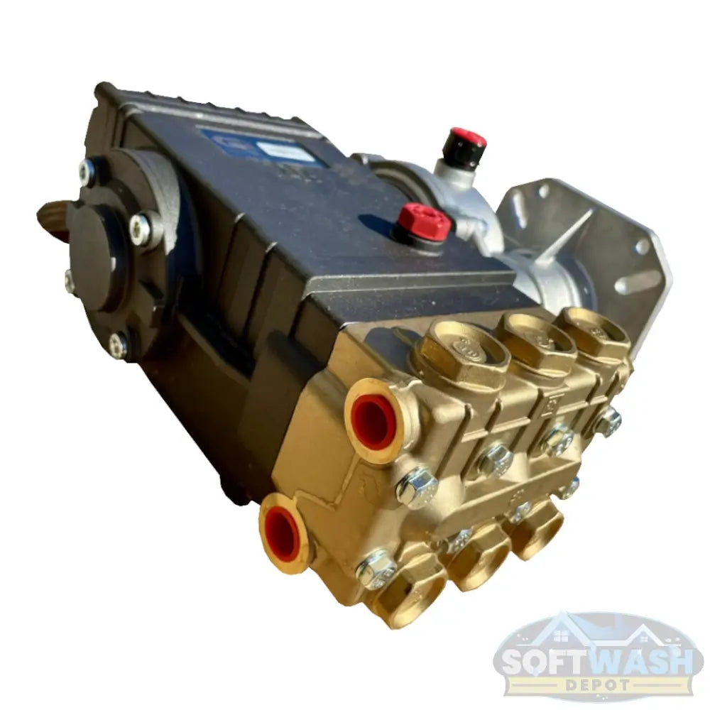 5.5 GPM General Pump Gear Box Assembly - high-performance pressure washer pump with integrated gearbox for smooth power transfer, ideal for soft wash and commercial cleaning systems - Soft Wash Depot.