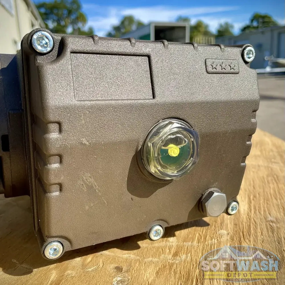 5.5 GPM General Pump Gear Box Assembly - high-performance pressure washer pump with integrated gearbox for smooth power transfer, ideal for soft wash and commercial cleaning systems - Soft Wash Depot.