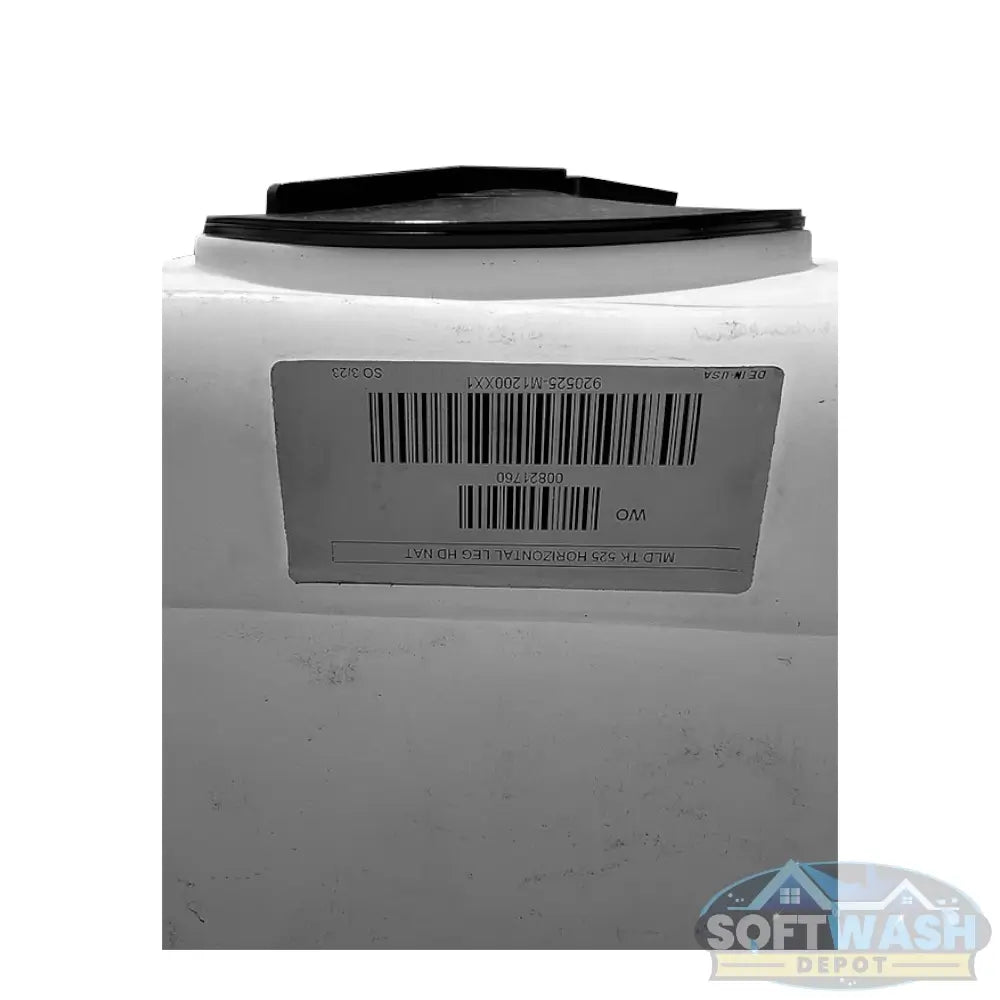 525-gallon poly water and buffer tank, heavy-duty white plastic storage tank with top-fill lid for pressure washing systems - Soft Wash Depot.