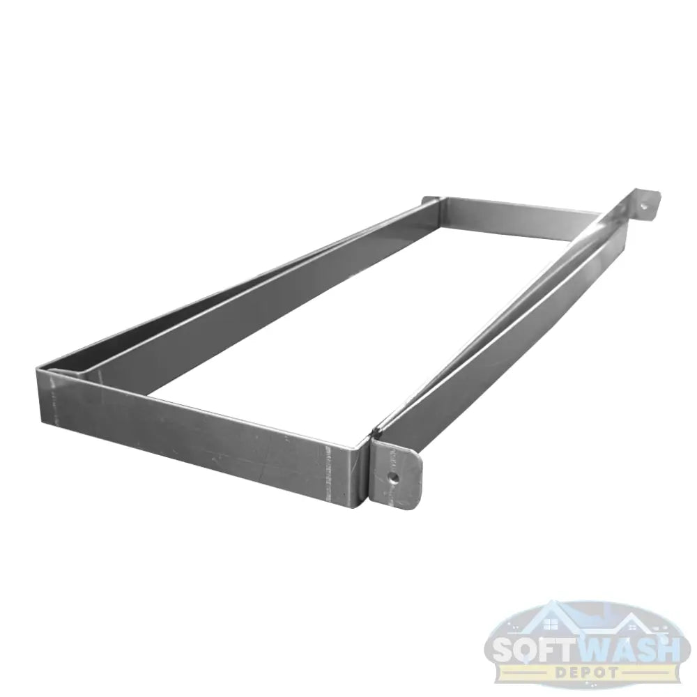 55-gallon vertical tank straps with heavy-duty metal mounting bracket, designed to secure poly tanks for soft wash systems, water storage, and chemical applications. - Soft Wash Depot