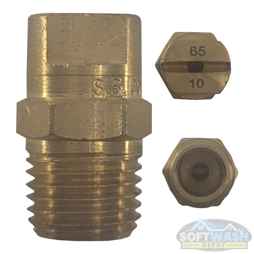 1/4" Meg Brass Softwash/Downstream Tips - precision-engineered brass spray nozzles for soft wash and downstream applications, corrosion-resistant and designed for professional cleaning performance. - Soft Wash Depot