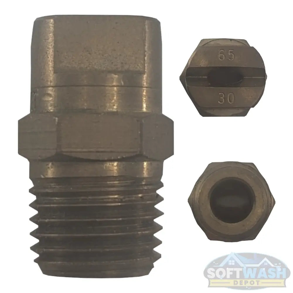 1/4" Meg Brass Softwash/Downstream Tips - precision-engineered brass spray nozzles for soft wash and downstream applications, corrosion-resistant and designed for professional cleaning performance. - Soft Wash Depot