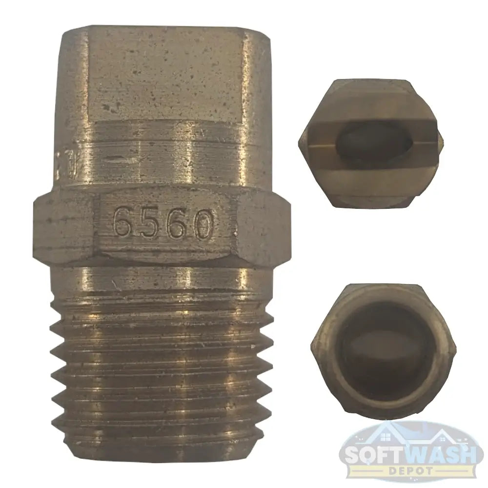 1/4" Meg Brass Softwash/Downstream Tips - precision-engineered brass spray nozzles for soft wash and downstream applications, corrosion-resistant and designed for professional cleaning performance. - Soft Wash Depot