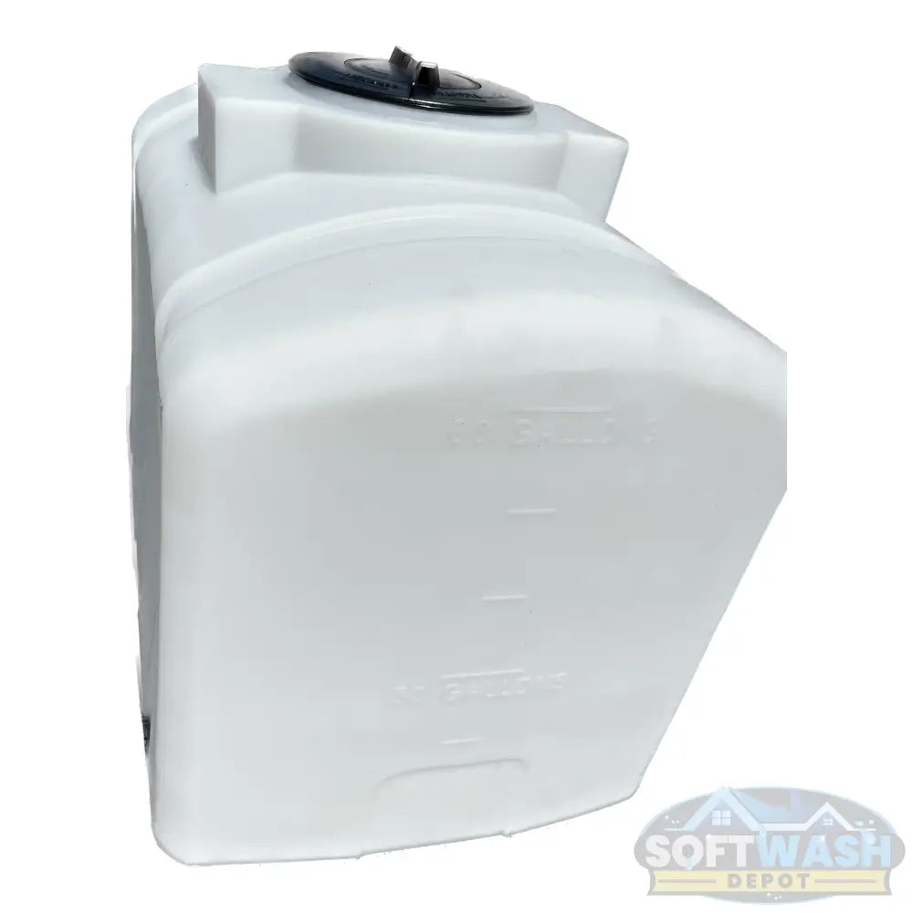 65 Gallon Poly Tank - durable polyethylene water storage tank designed for soft wash, chemical, and pressure washing systems, featuring threaded lid and reinforced construction. - Soft Wash Depot