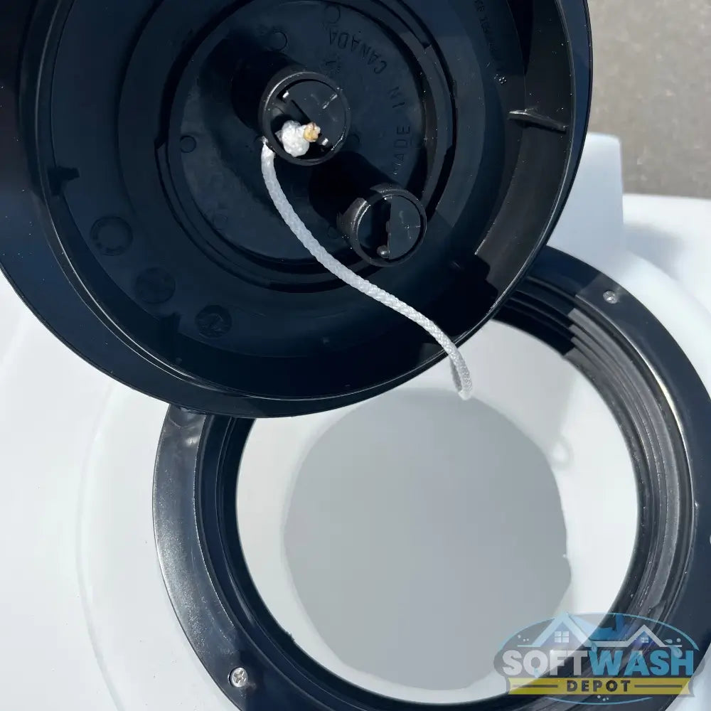 65 Gallon Poly Tank - durable polyethylene water storage tank designed for soft wash, chemical, and pressure washing systems, featuring threaded lid and reinforced construction. - Soft Wash Depot