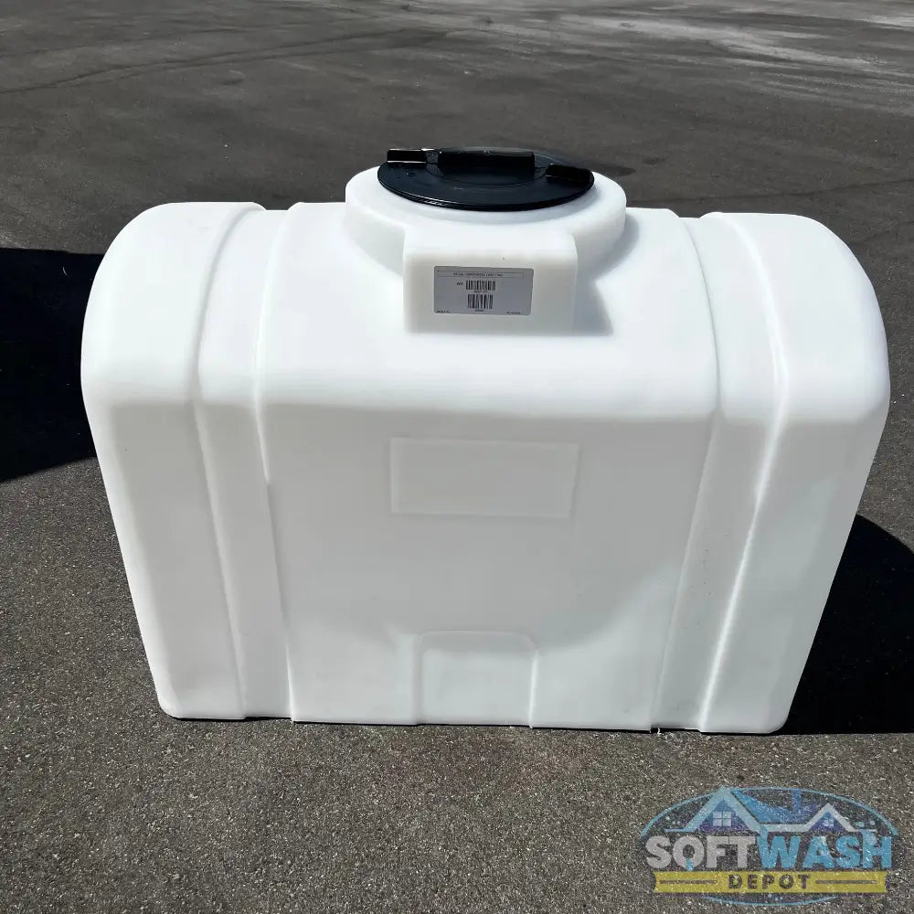 65 Gallon Poly Tank - durable polyethylene water storage tank designed for soft wash, chemical, and pressure washing systems, featuring threaded lid and reinforced construction. - Soft Wash Depot