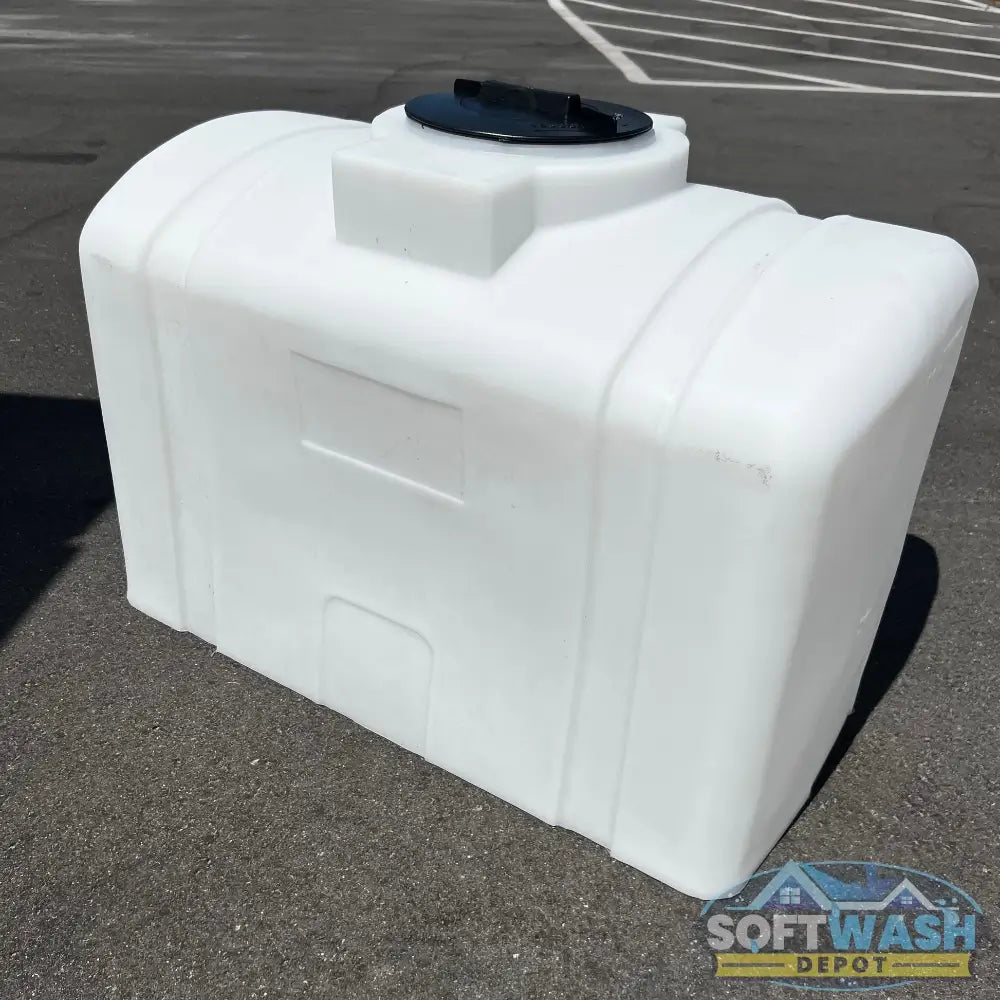 65 Gallon Poly Tank - durable polyethylene water storage tank designed for soft wash, chemical, and pressure washing systems, featuring threaded lid and reinforced construction. - Soft Wash Depot