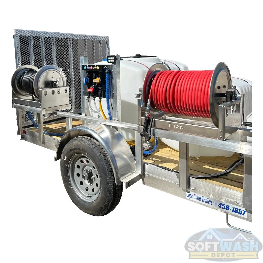 6' x 12' Soft Wash & Pressure Wash Aluminum Trailer Build w/ 8 GPM