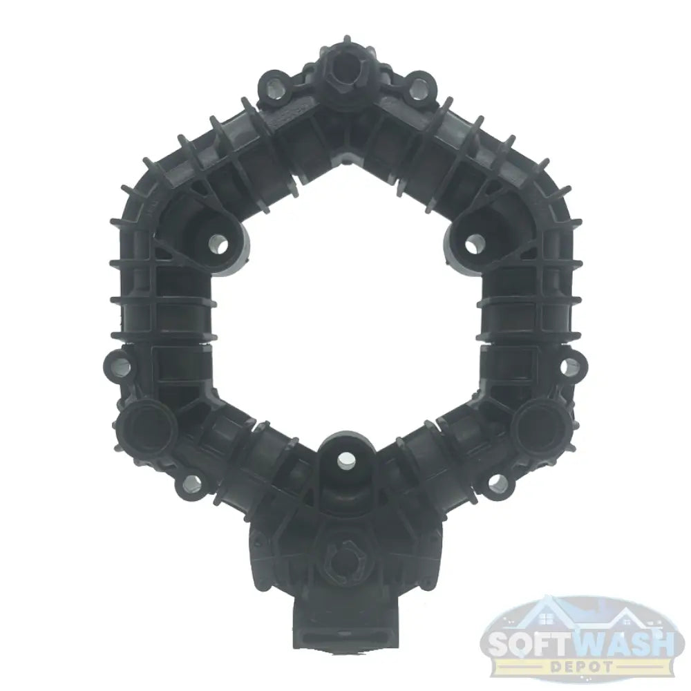 AR43883 AR45 Manifold - durable replacement pump manifold designed for AR45 diaphragm pumps, featuring high-strength polymer construction for chemical resistance and long-lasting performance - Soft Wash Depot.