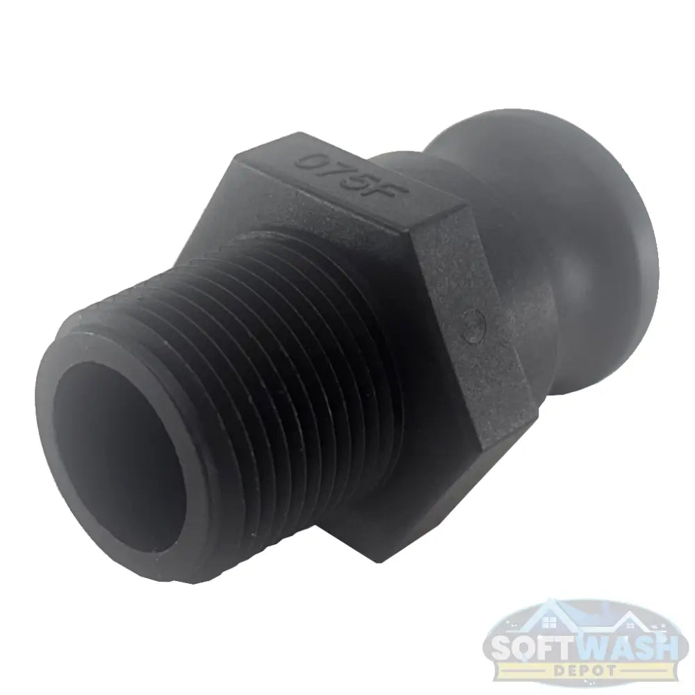 Banjo 3/4-inch MPT x 3/4-inch male camlock Part F polypropylene fitting. - Soft Wash Depot