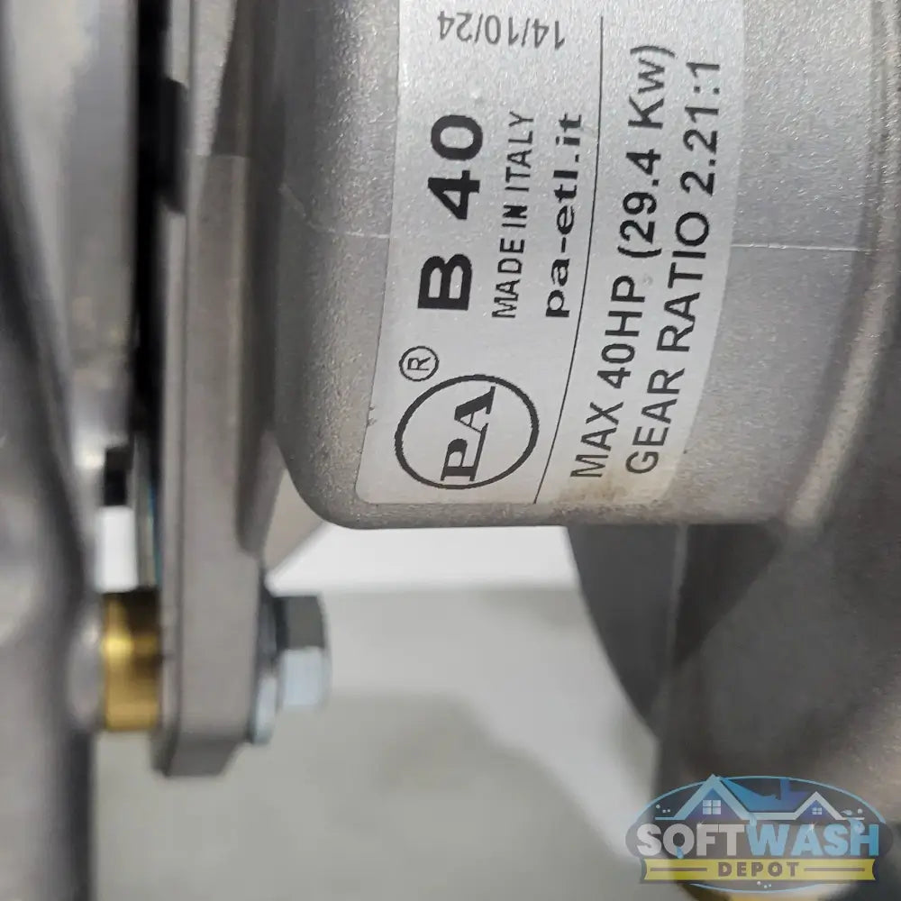 CRX1000 Gear Drive with 16 GPM GP EV22A Pump and Blocked Pulsar Unloader - high-performance gear-driven pressure washer setup for professional soft wash and power wash systems, mounted on a heavy-duty aluminum base - Soft Wash Depot.