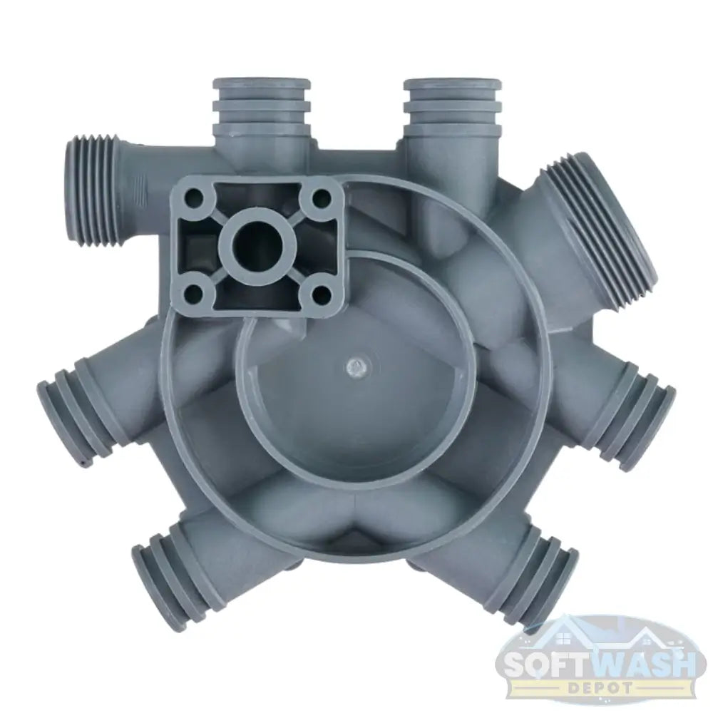 Collector Kit for Comet P-40 0415.0084 and 1009.0445 (#24 and #27) - durable replacement manifold part for Comet P-40 diaphragm pumps - Soft Wash Depot.