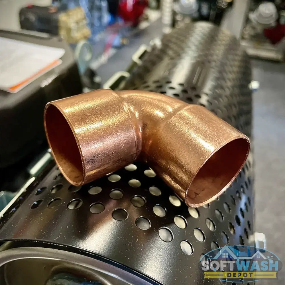1-1/4" 90° Copper Exhaust Elbow for Honda GX630, GX690 & iGX800 Motors - high-temperature copper fitting designed for durability and corrosion resistance in small engine exhaust systems - Soft Wash Depot.