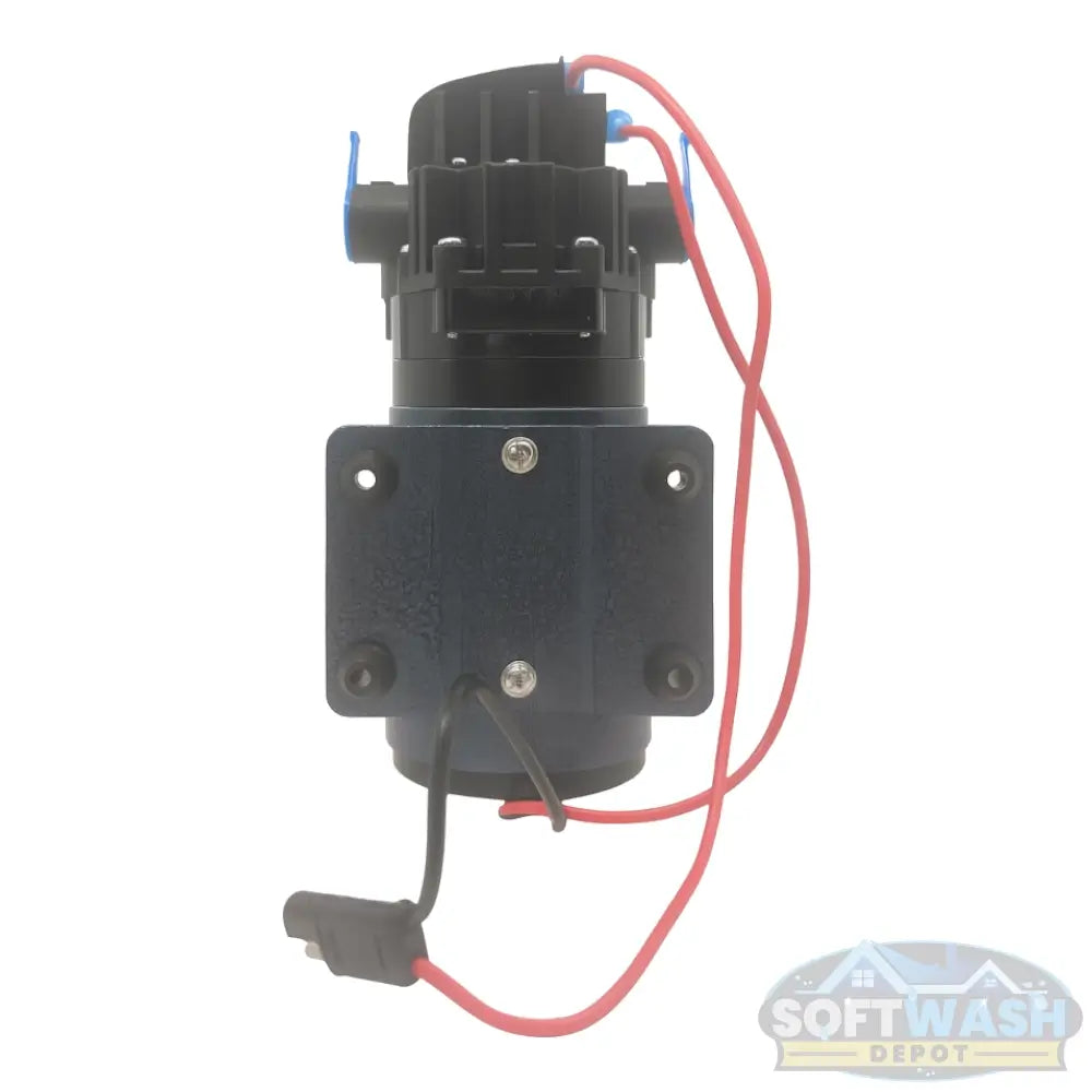Delavan Power Flo 2.1 GPM 12V Pump with Quick Connect & 3/8" FPT - Reliable 12-volt diaphragm pump for soft washing, agricultural, and fluid transfer systems - Soft Wash Depot.