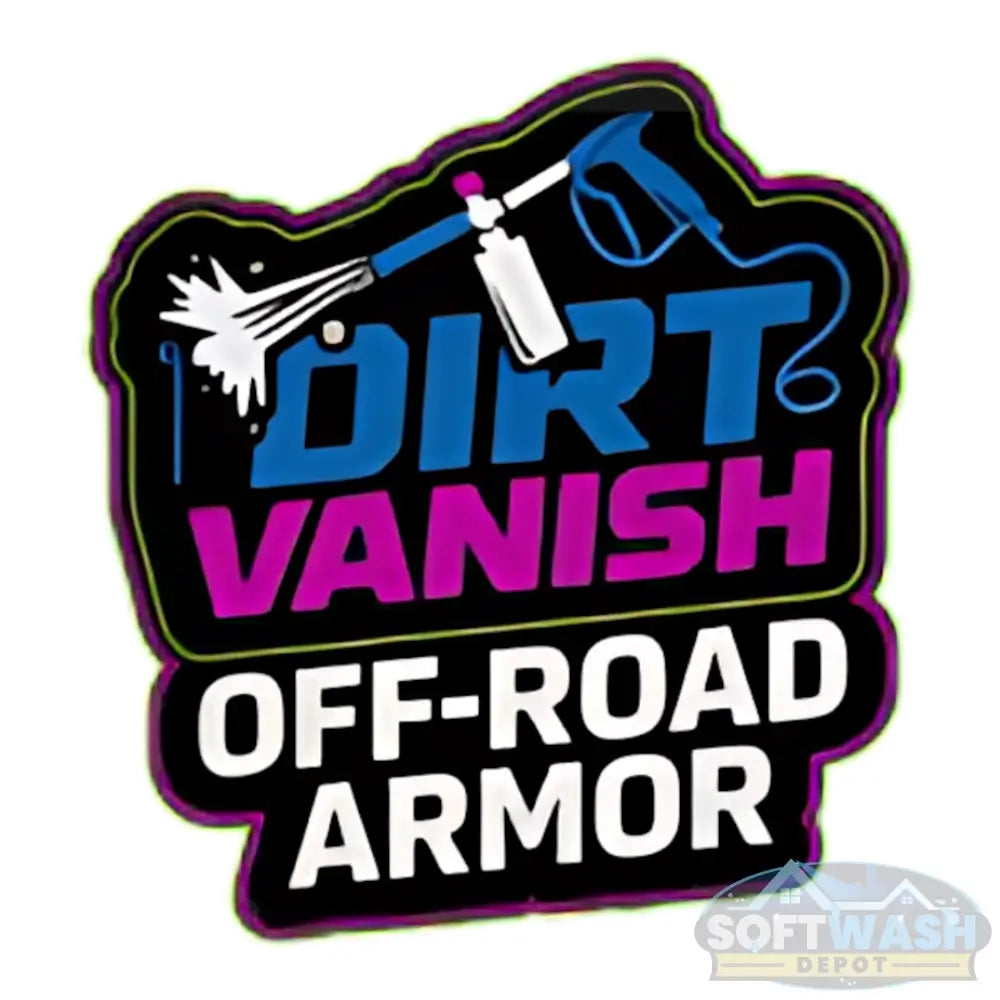 Dirt Vanish Off-Road Armor 5-gallon pail providing shine and protective coating for off-road vehicles and heavy equipment. - Soft Wash Depot